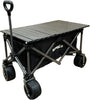 Folding Trolley 160L, Camping Garden Beach Trolley with Table Top 120kg weight