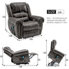 Electric Riser Recliner Chair Armchair for Elderly, with Massage, Lumbar Heating