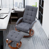 Adjustable Swivel Chair Recliner Armchair Home Lounge Sofa Chair With Footstool