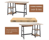Oak & Tea Desk Practical Computer Desk, Laptop Desk 120x60x75cm 40-3-541