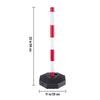 VEVOR 4pcs Safety Barrier Security Stanchion Plastic Post Base Kit w/ 32ft Chain