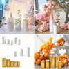 3/5pcs Metal Plinth Cylinder Dessert Cake Stand Display Table Tray Wedding Decor