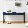 Velvet Padded Ottoman Stool Bed Bench Dining Bench Multicolor Livingroom Bedroom
