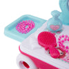 Girl Pink Vanity Table Children Kids Dressing Mirror Makeup Toy Pretend Play Set