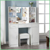 Hollywood Vanity Dressing Table Set with LED Lighted Mirror Makeup Dresser Desk