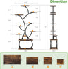 Plant Display Stand Indoor Outdoor Garden Flower Pot Shelf Rack with Grow Light