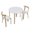 Kids Table and 2 Chairs Set Wooden Children Toddler Indoor Furniture Play Corner