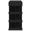 Black Oak Bar Table with Storage Rack, 100x50x101.5 cm