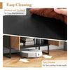 Console Cabinet Sideboard Buffet Cabinet with shelf and Metal Legs-Black