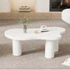 Cloud Coffee Table Modern White Coffee Table for Living Room Irregular Tea Table