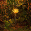 Solar Powered Sun/Half Moon/Flame LED Stake Light Warm White Garden Outdoor Lamp
