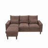 2 Seater faux leather/Linen Fabric Love Seat Sofa Armchair with Footstool Couch