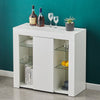 White High Gloss LED Sideboard Storage TV Stand Cupboard Cabinet Unit New