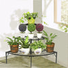 3 Tier Metal Plant Stand Corner Ladder Shelves Garden Flower Display Rack