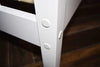 White 3ft Single Wooden Bed Frame Solid Pine Wood Furniture Shaker Stylish