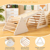 Toddlers 3 in 1 Climbing Toy Set 3 Piece Triangle Ladders and Ramp Sliding Toy