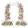 2.6m Free Standing Circular Arch Flower Stand 3 Poles Moon Door Archway Backdrop