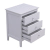 3 Drawer Wooden Bedroom Bedside Cabinet Furniture Storage Nightstand Side Table