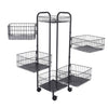 Tiered Kitchen Food Veg Storage Bathroom CaddyRack Organise Fruit Trolley Basket