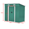 Metal Galvanized Steel Garden Shed Outdoor Bike Storage House Tool Sheds Roof