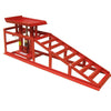 2x Heavy Duty 2 Ton Metal Car Ramp Lift Height Adjustable Hydraulic Jack Garage