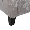 Silver Grey Crushed Velvet Storage Bench Ottoman Stool Chair Seat Box Upholstery