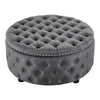Deep Button Coffee Table Chesterfield Footstool Linen Storage Ottoman With Lid