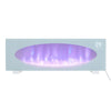 White Freestand/Wall Mounted 43" Electric LED Fireplace Wall Inset Into Fire