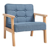 Toddler Children Upholstered Chair 2-Seater Mini Kids Sofa Linen Padded Armchair