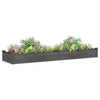 ARKEM Garden Raised Bed with Liner Grey 240x60x25 Solid Wood Fir,Raised E2P8