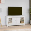 TV Cabinet White 103x36,5x52 Solid Wood Pine W9O2