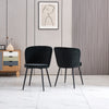 Dining Chairs Set of 2/4 Velvet Kitchen Chairs with Metal Legs