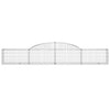 Arched Gabion Baskets 8 pcs 300x30x40/60 cm Galvanised Iron