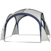 Outdoor Gazebo Event Dome Shelter Party Tent for Garden Camping Cream and Blue