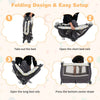 4 in 1 Baby Crib Bassinet Bed Infant Changing Table Portable Nursery Play Center