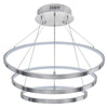 Modern Round LED 3 Ring Pendant Ceiling Light Cool White 6000K Chandelier H3074