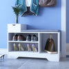 Shoe Storage Bench Cabinets Shoes Rack with Drawer,Cushion,Shelf Hallway Organis