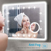 Bathroom LED Mirror Lights with Shaver socket Bluetooth Demister Touch 80x60CM