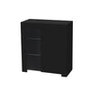 Multi-type Modern High Gloss Bedside Table Storage Drawer Nightstand Cabinet LED