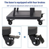 UNHO Tall TV Cart Mobile TV Floor Stand for Extra Large Flat Panel Screen up 80"