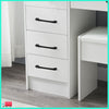 Dressing Table 10 LED Lighted Mirror Makeup Desk Vanity Table Stool Set Bedroom