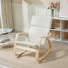 Comfortable Relax Rocking Chair Upholstered Lounge Chair Recliner with High Back