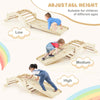Toddler Climber Arch 3-In-1 Wooden Climber w/Ramp & Soft Mat