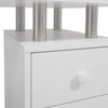 Beauty Salon Nail Art Tattoo Manicure Table Technician Station with Wheels Fan