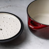 ProChef 26 cm Enameled Cast Iron Casserole Dish with Lid Round Slow Cooking Pot