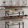 Dining Table and Chairs Set - 1 Dining Table 4Chairs MDF - Patio Garden Kitchen