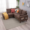 L-Shaped Corner Sofa, Sectional Couch with Built-in USB Port Chaise