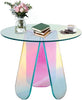 Coffee Table with Multiple Rainbow Colors In Light From Suitable Color