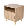 1 Door Compact Wooden Bedroom Bedside Cabinet Nightstand Side Table Storage Unit