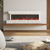 Electric Fireplace 12 Media Flame Insert LED Panoramic Living Room Heater Wifi